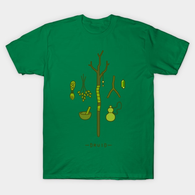 RPG Adventure Kit - Druid T-Shirt by _automaton